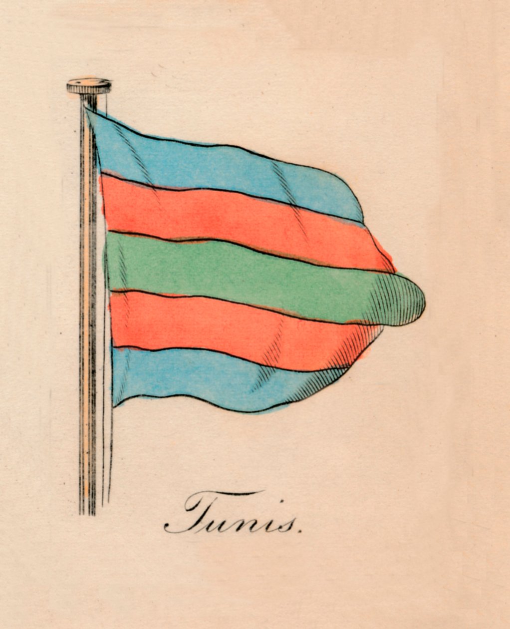 Tunis, 1838 r. autorstwa Unbekannt