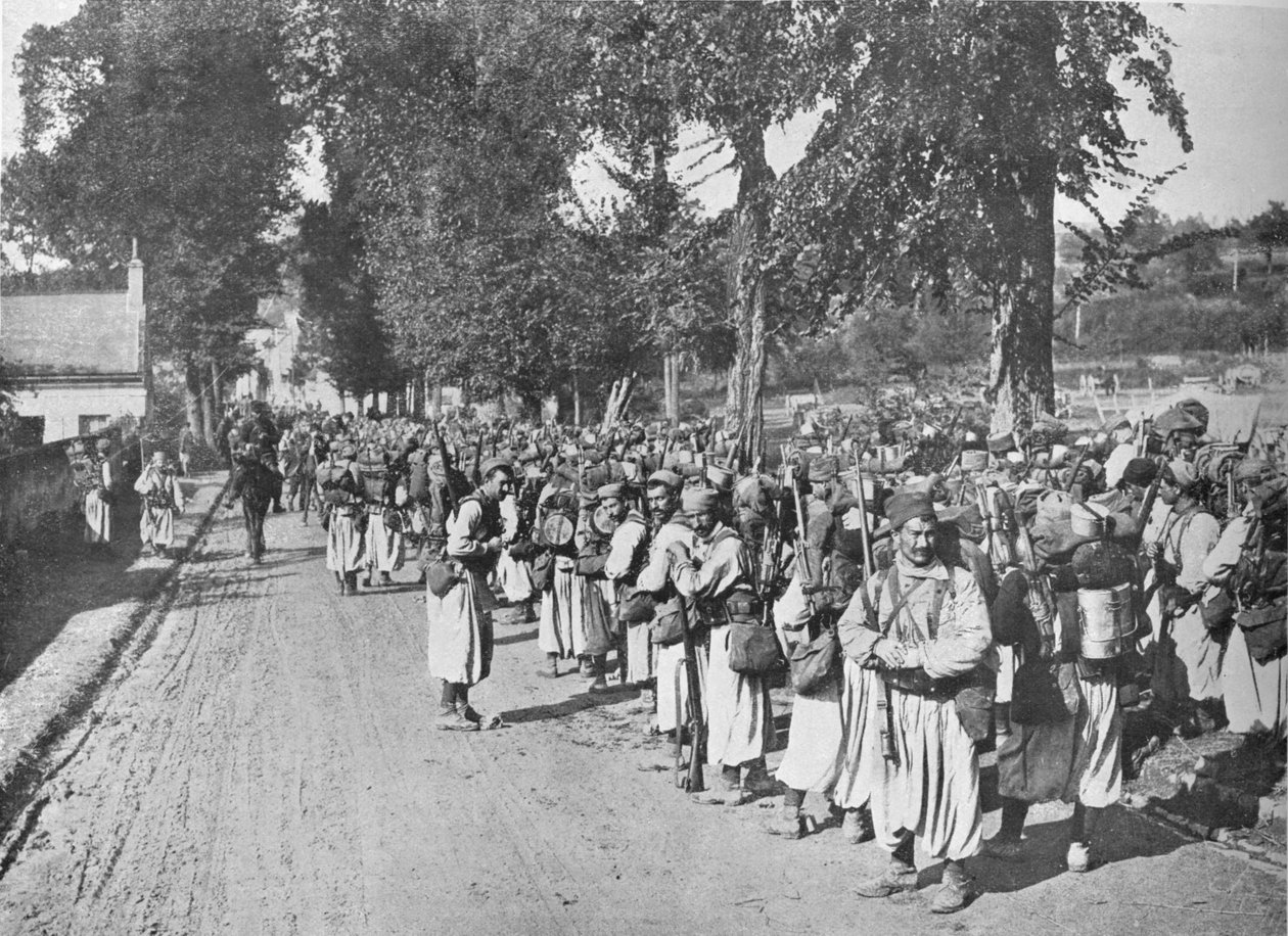 Turcos czekające na wydanie rozkazu, 1914 autorstwa Unbekannt