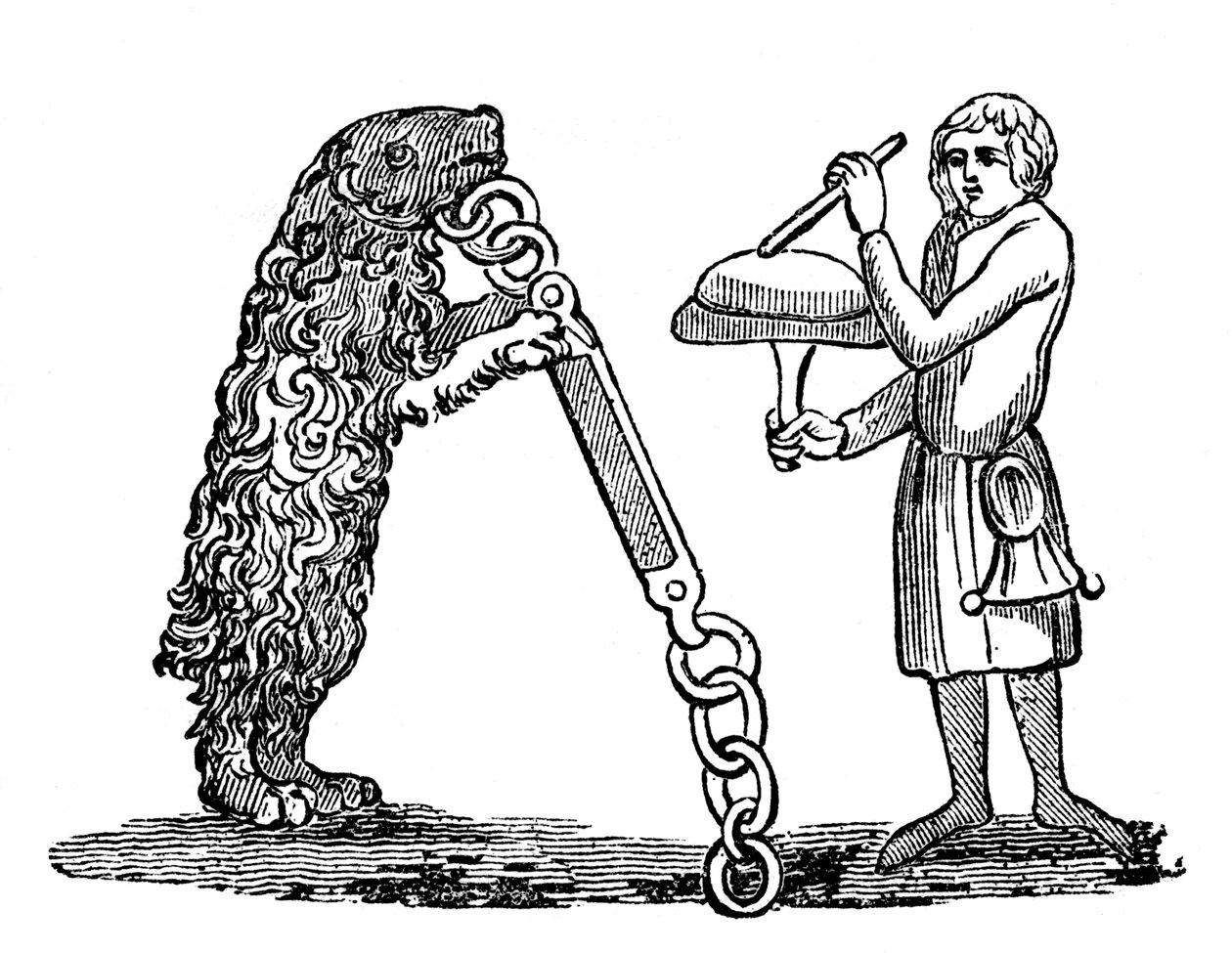 Niedźwiedź wychowany, XIV wiek, 1833 autorstwa Unbekannt