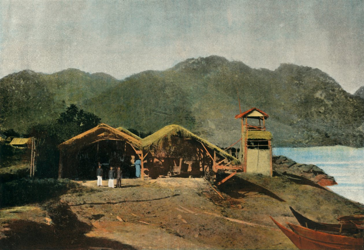 Tuyen-Quan - Słup optyczny, Tuyen Quan - Wieża widokowa, 1900. autorstwa Unbekannt