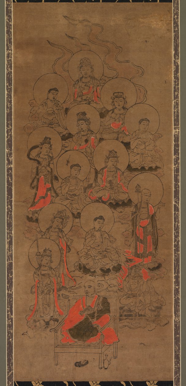 Dwunastu Buddów i Kobo Daishi Jusanbutsu, koniec XVII wieku. autorstwa Unbekannt