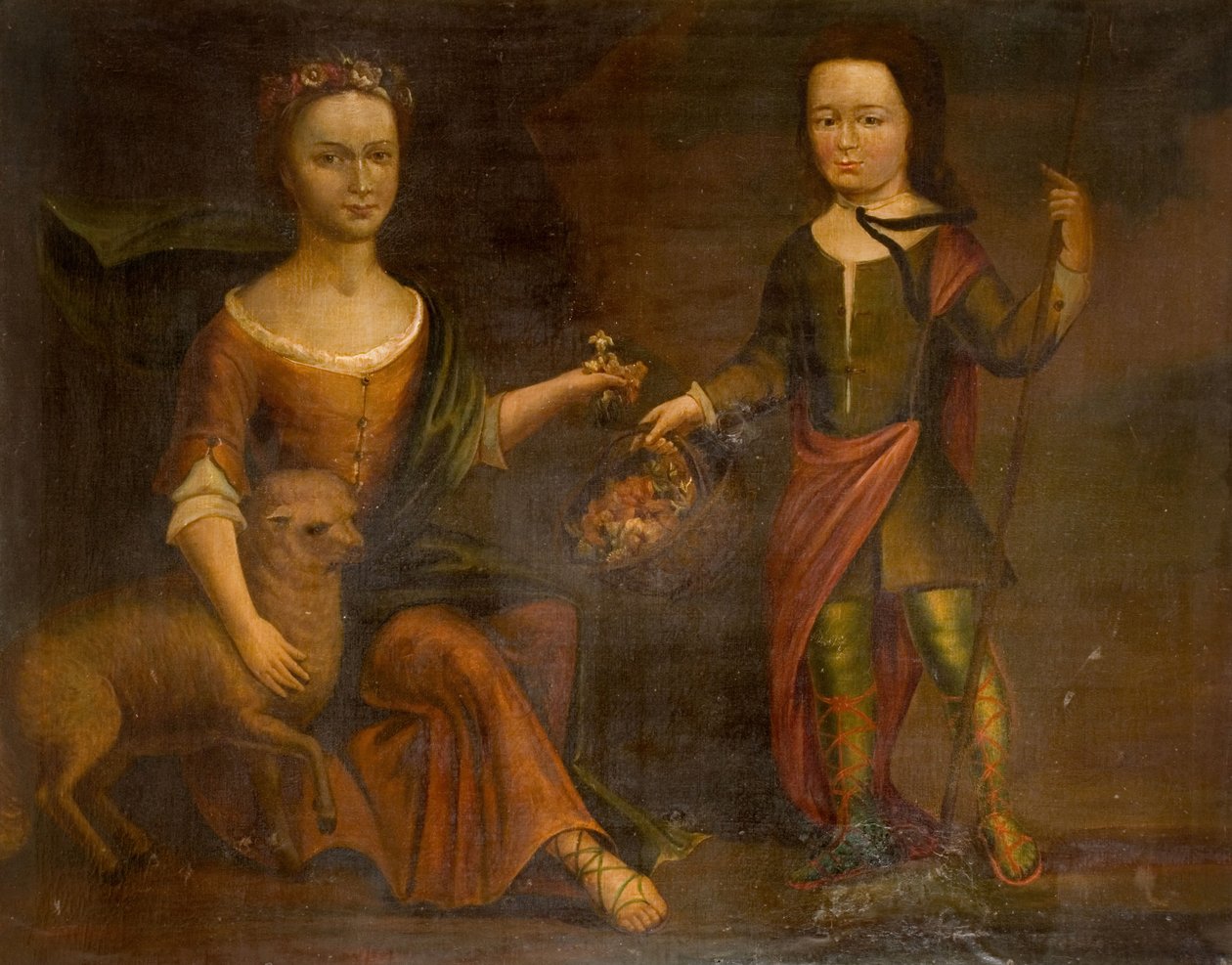 Dwoje dzieci rodziny Holte, 1800. autorstwa Unbekannt