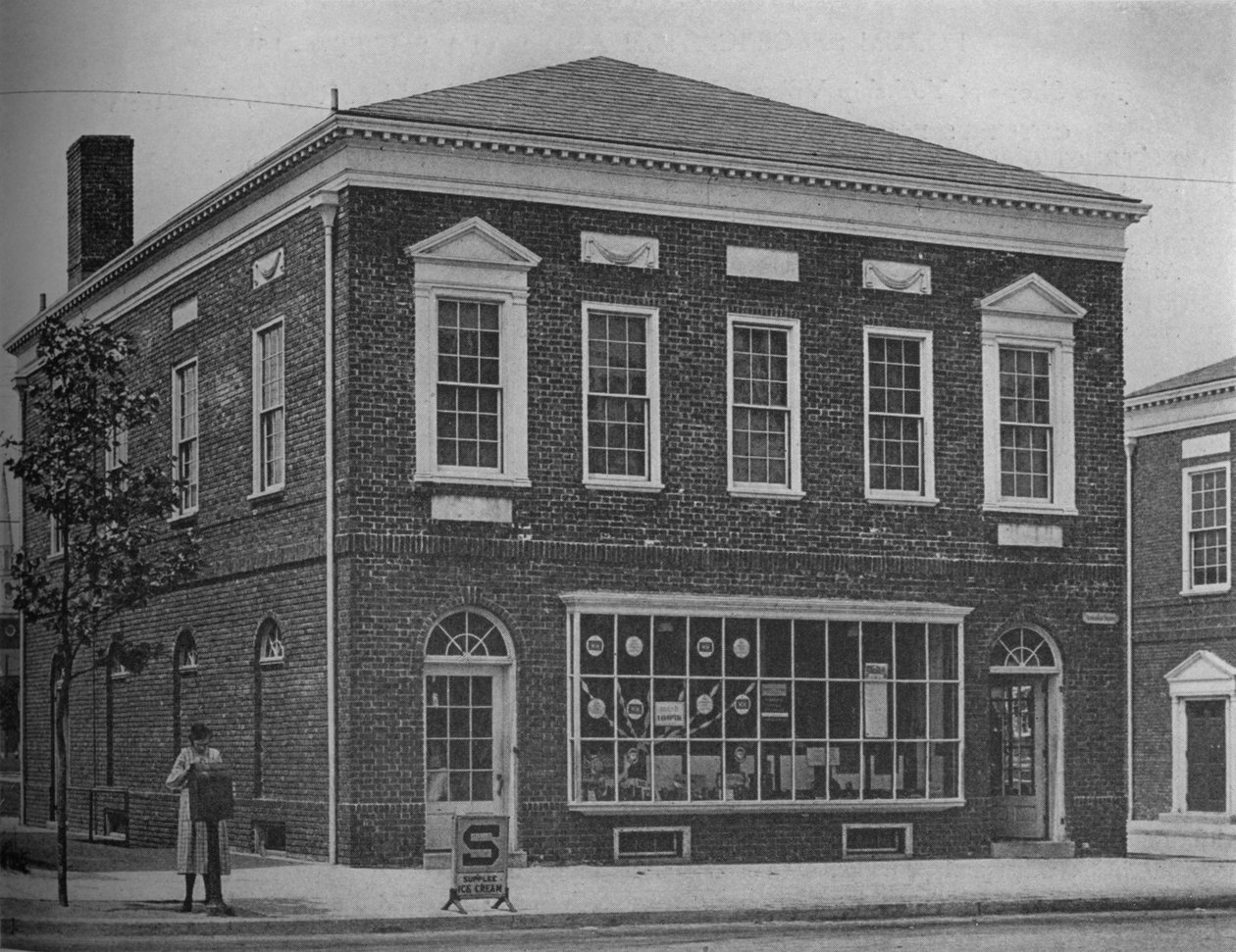 Dwa sklepy w Yorkship Village, New Jersey, 1925 autorstwa Unbekannt