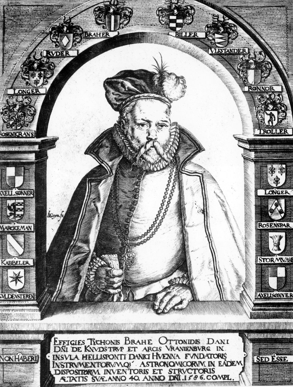 Tycho Brahe, duński astronom, ok. 1586 autorstwa Unbekannt
