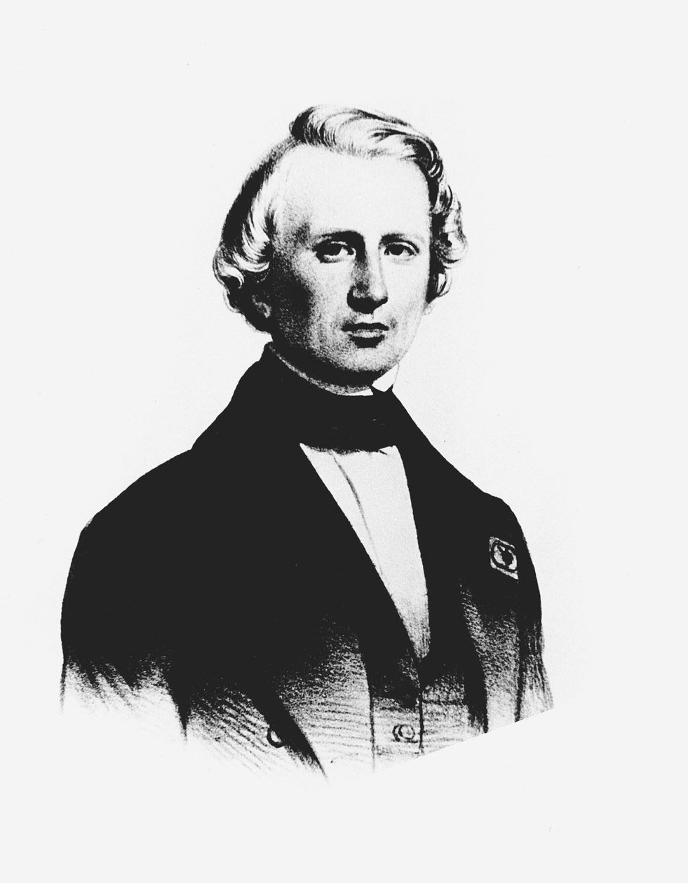 UJJ Leverrier, francuski astronom, który obliczył pozycję planety Neptun w 1846 c1850 autorstwa Unbekannt