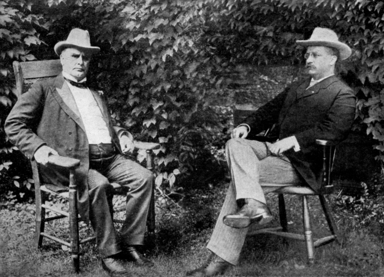 Prezydent USA William McKinley i wiceprezydent Theodore Roosevelt, 1899 1951 autorstwa Unbekannt