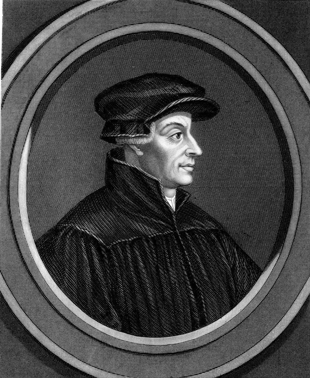 Ulrich Zwingli, bóg szwajcarskiej reformacji, ok. 1530 1851 r autorstwa Unbekannt