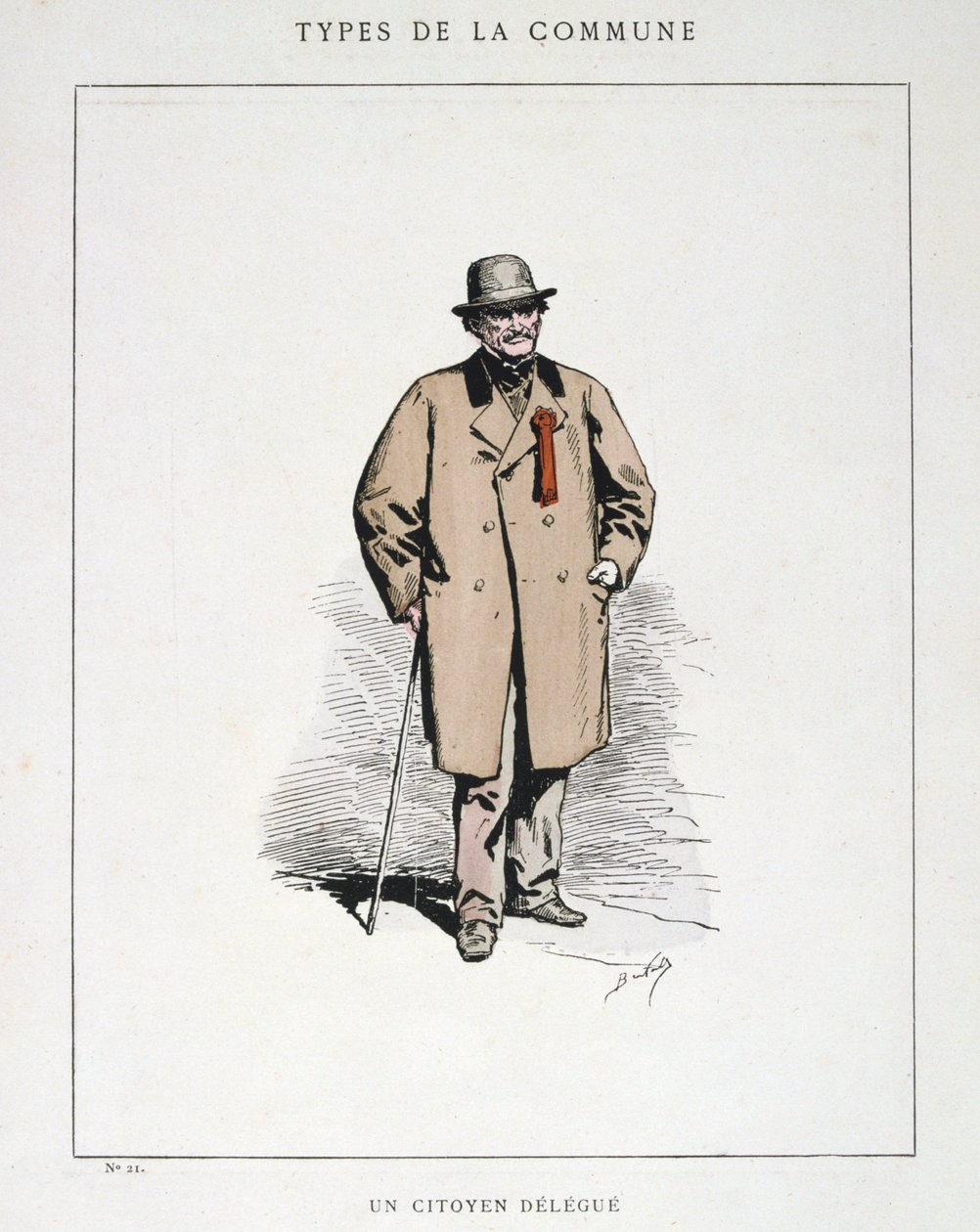 Delegat Obywatelski, Komuna Paryska, 1871. autorstwa Unbekannt