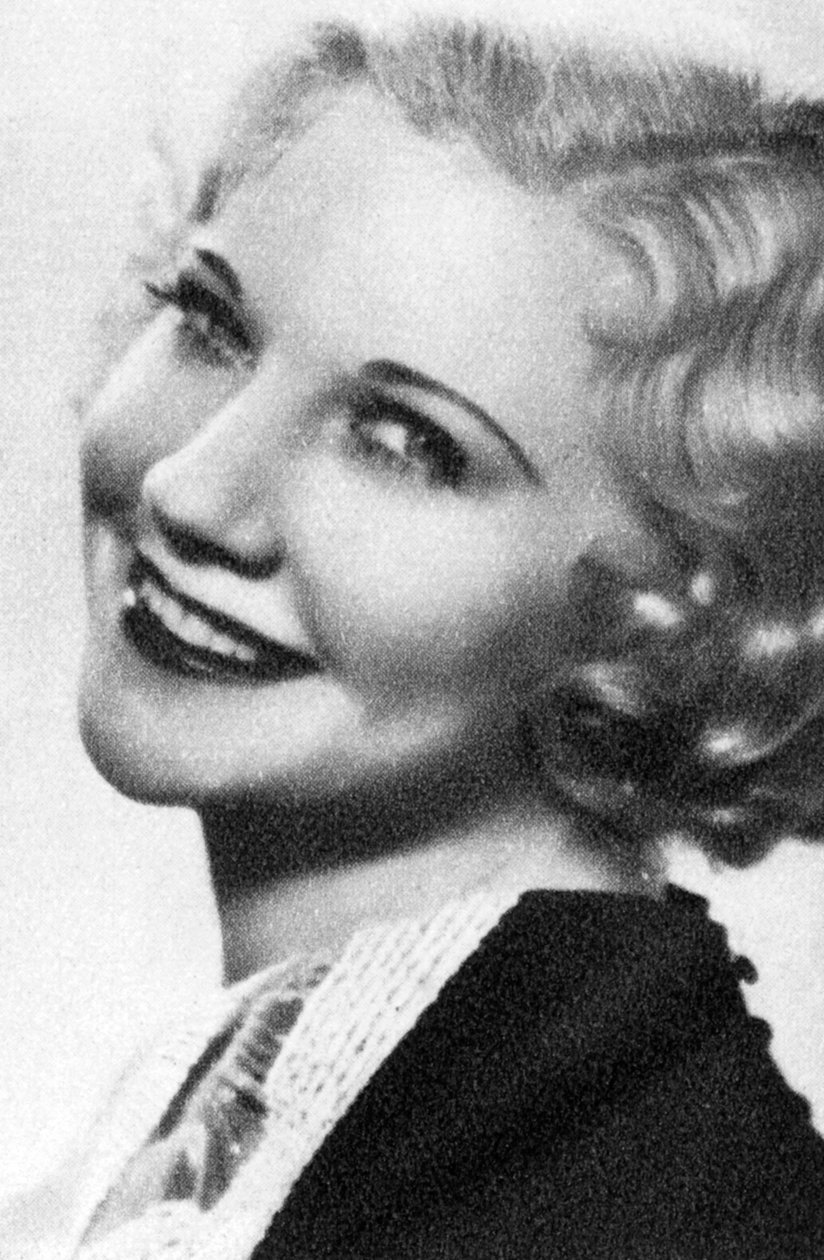 Una Merkel, amerykańska aktorka filmowa, 1934-1935 autorstwa Unbekannt