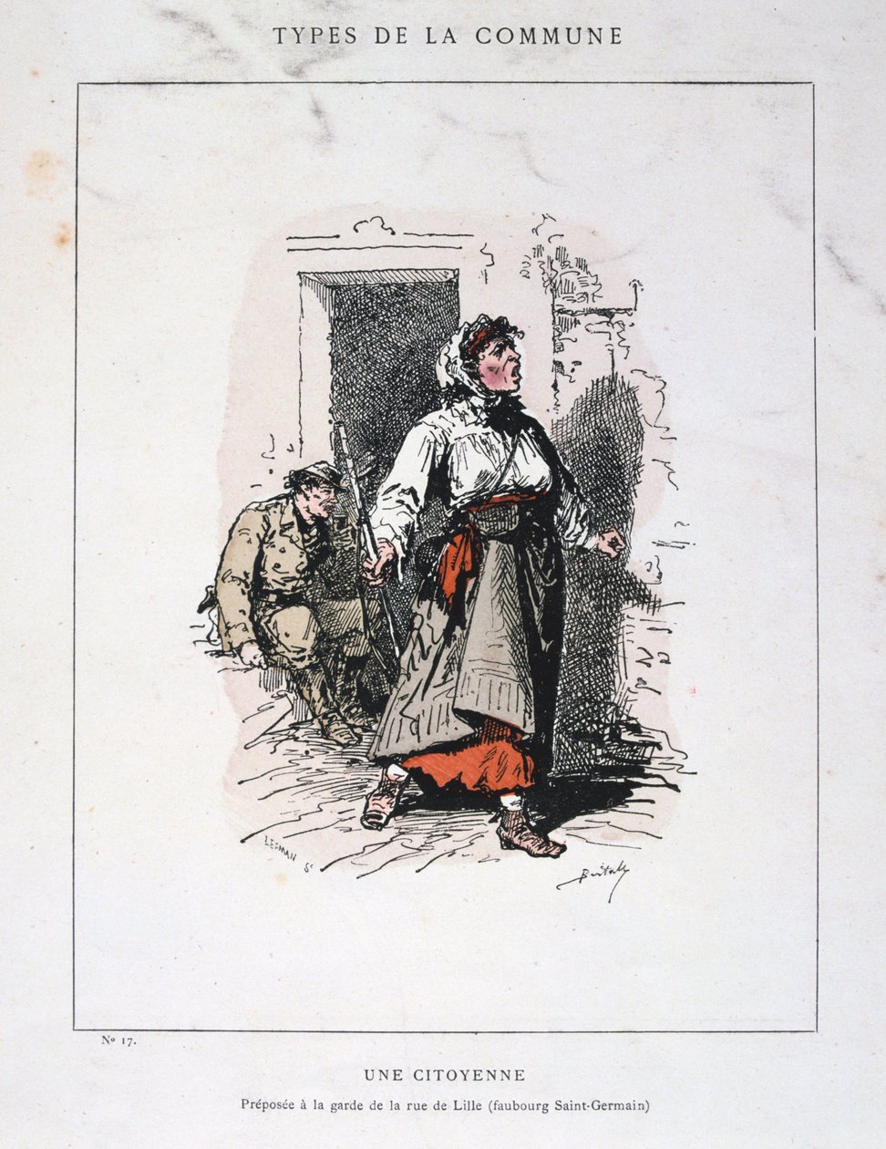 Obywatel, Komuna Paryska, 1871. autorstwa Unbekannt