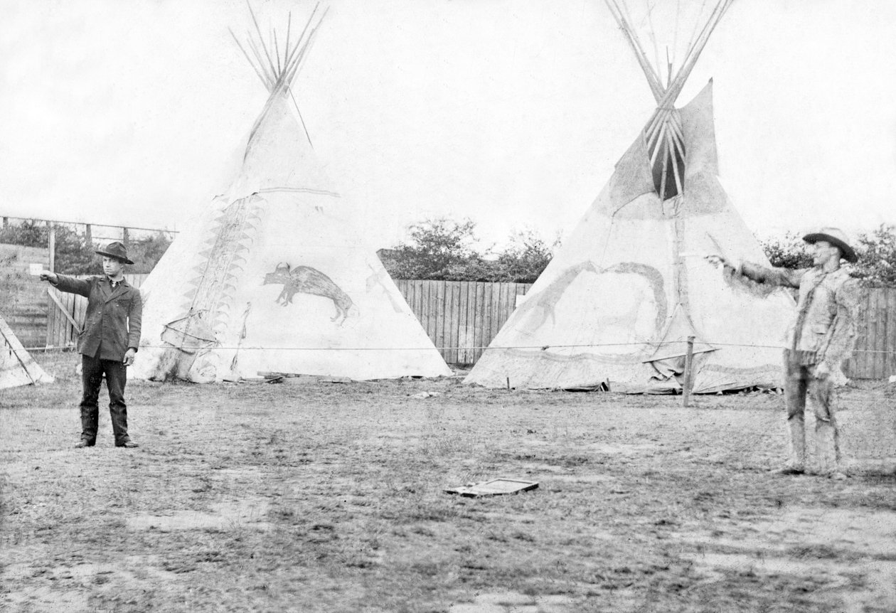 Stany Zjednoczone : Pokaz Buffalo Billa na dzikim zachodzie - c1880 autorstwa Unbekannt