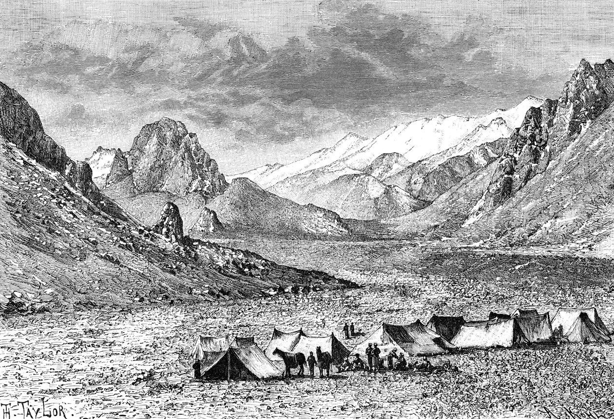 Dolina Górnego Kara-Kash, ok. 1890 autorstwa Unbekannt