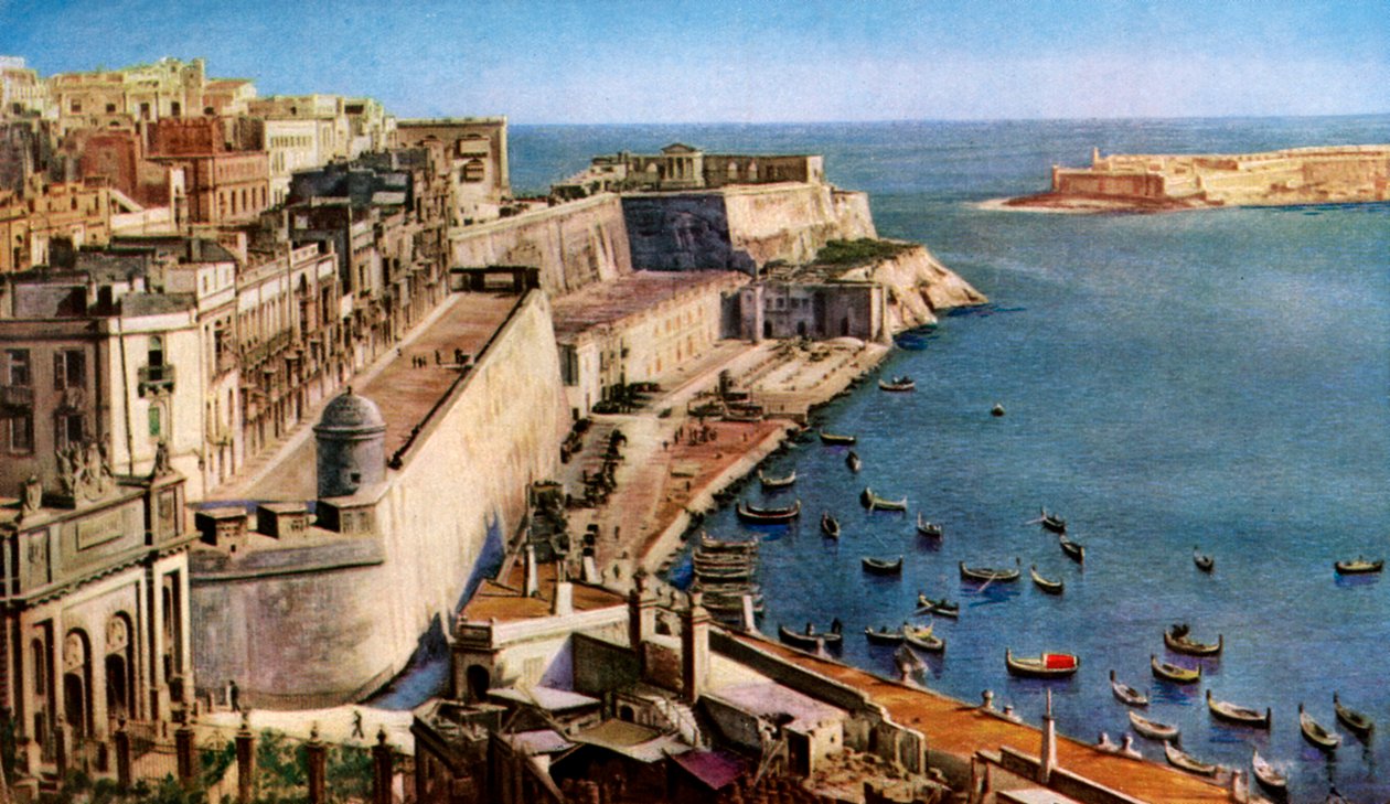 Valletta, Malta, ok. 1930 autorstwa Unbekannt