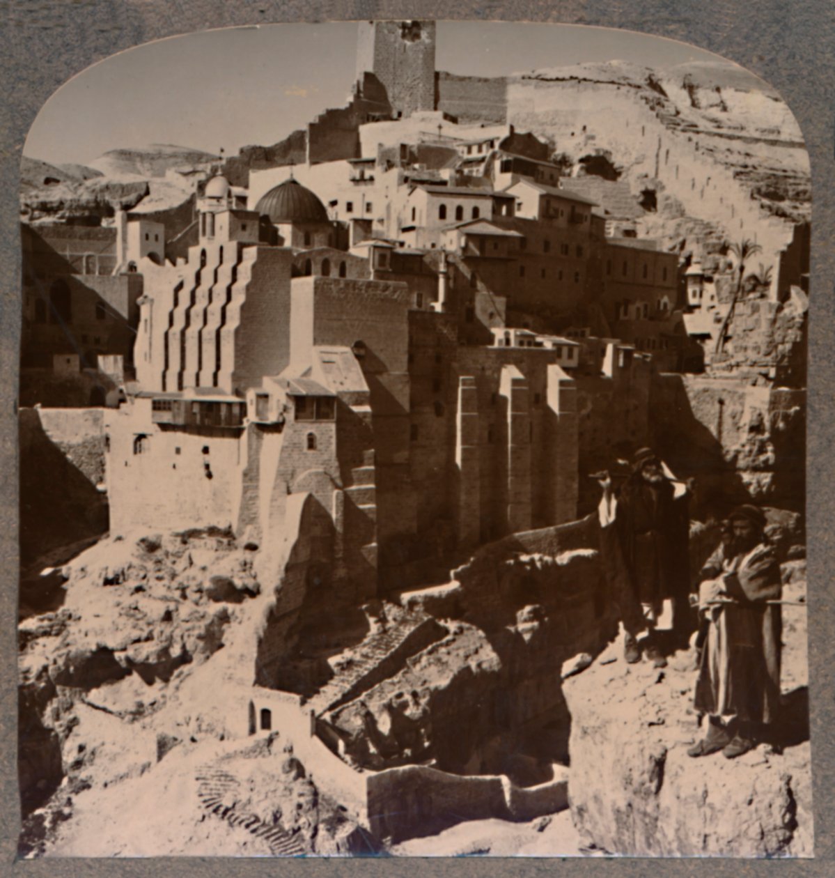Dolina Mar Saba i klasztor, z Brook Kedron, ok. 1900 autorstwa Unbekannt