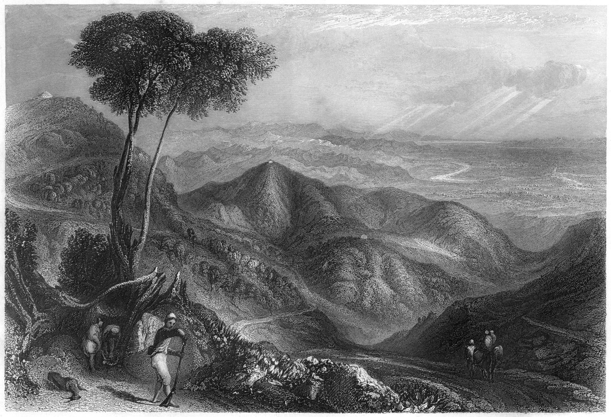 Dolina Dhoon, Himalaje, ok. 1860 autorstwa Unbekannt