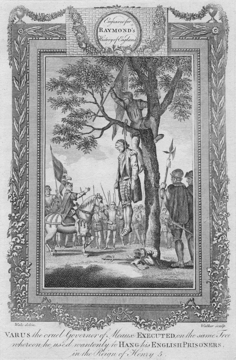 Varus, okrutny gubernator Meaux, stracony, 1787 autorstwa Unbekannt