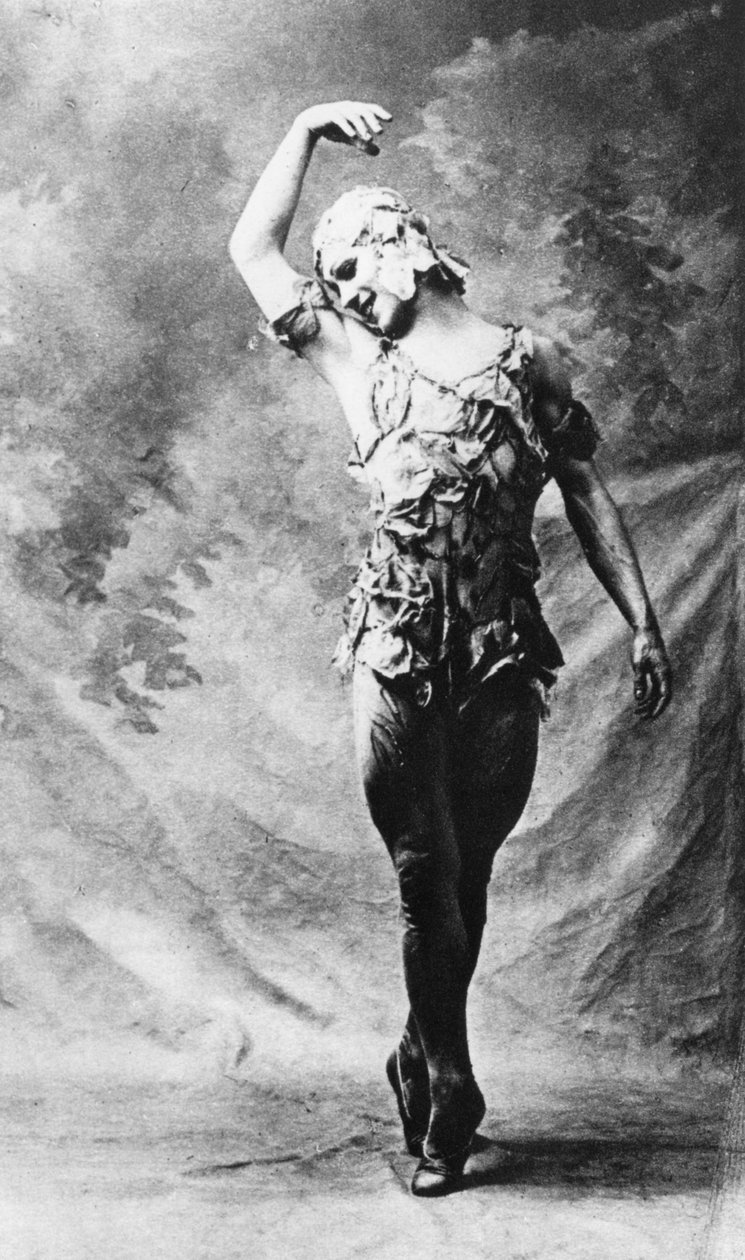 Wacław Niżyński, rosyjski tancerz baletowy, w Le Spectre de la Rose, Paryż, 1911, 1930 autorstwa Unbekannt