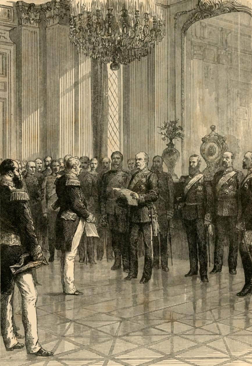 Wersal, 1871: Ogłoszenie króla Wilhelma Cesarza Niemiec, 1890. autorstwa Unbekannt