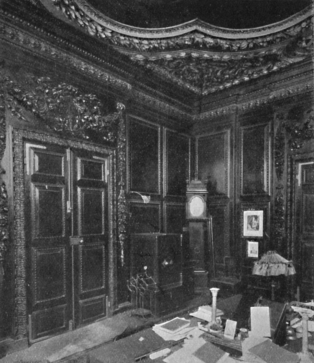 Zakrystia św. Wawrzyńca z rzeźbami Grinling Gibbons, 1903 autorstwa Unbekannt