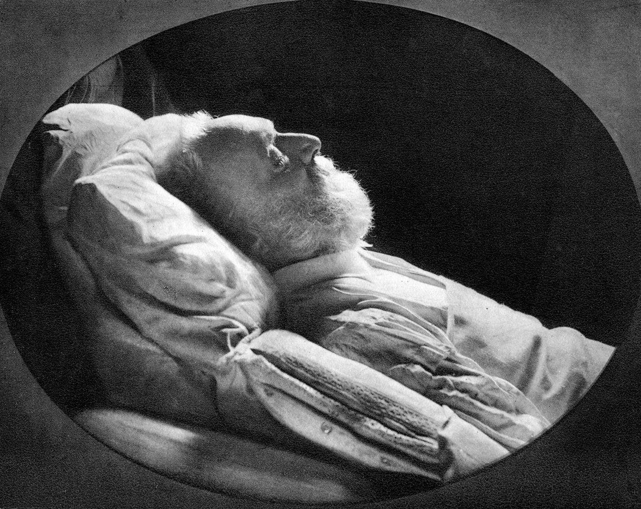 Victor Hugo, francuski pisarz, na łożu śmierci, 22 maja 1885 r. autorstwa Unbekannt