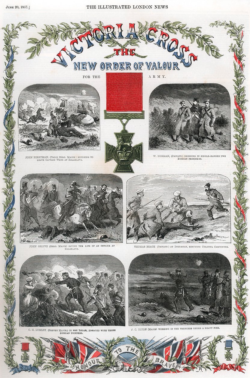 Krzyż Wiktorii, brytyjska nagroda za waleczność, 1857 autorstwa Unbekannt