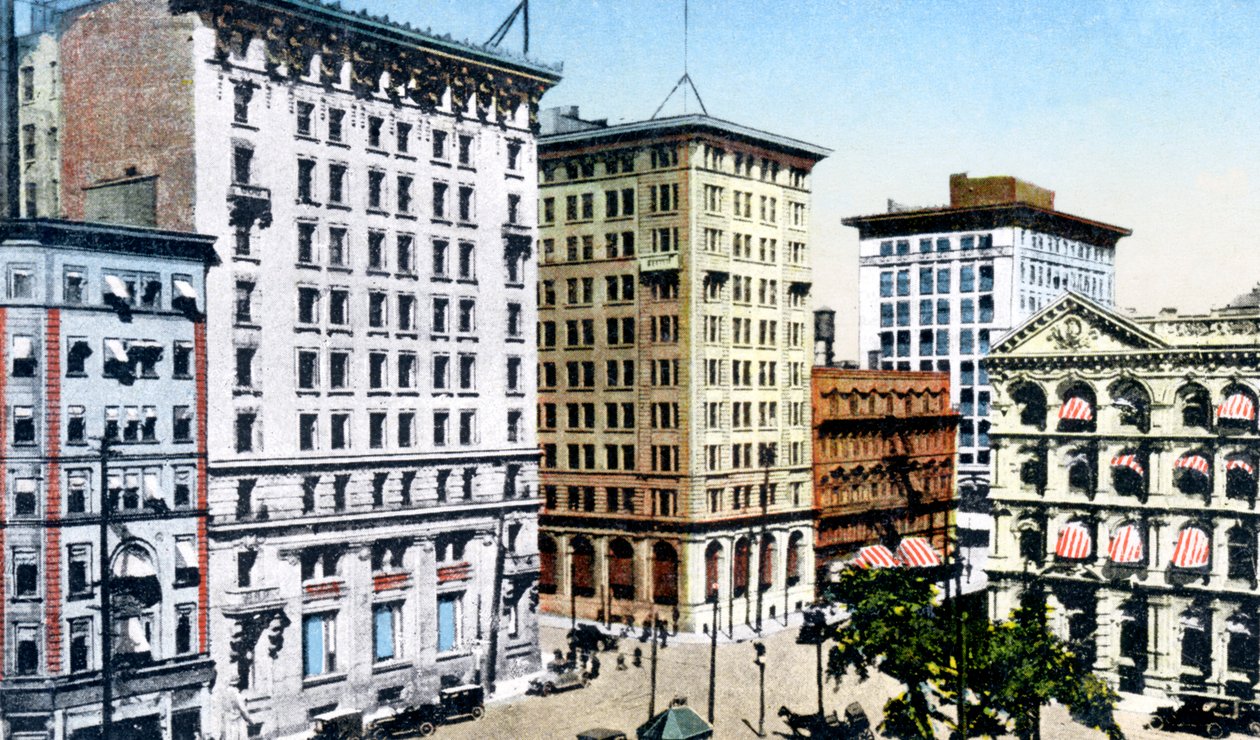 Victoria Square, St James Street, Montreal, Kanada, ok. 1900 autorstwa Unbekannt
