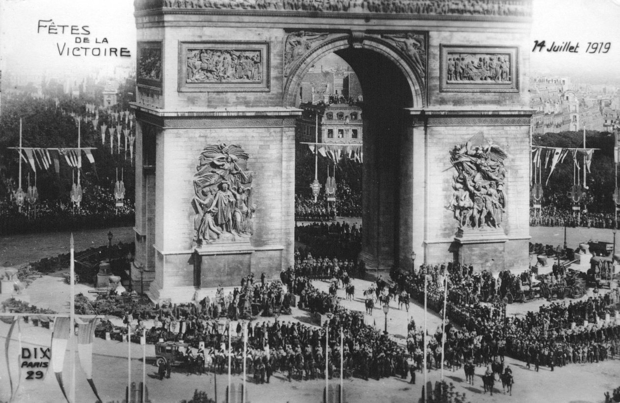Parada Zwycięstwa, Paryż, 14 lipca 1919 autorstwa Unbekannt