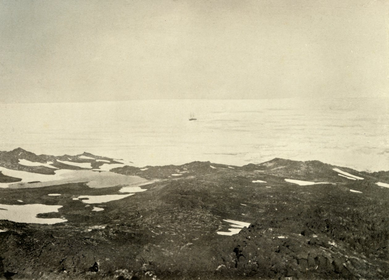 Widok z Wysokiego Wzgórza... Statek w luźnym opakowaniu, c1908, 1909. autorstwa Unbekannt