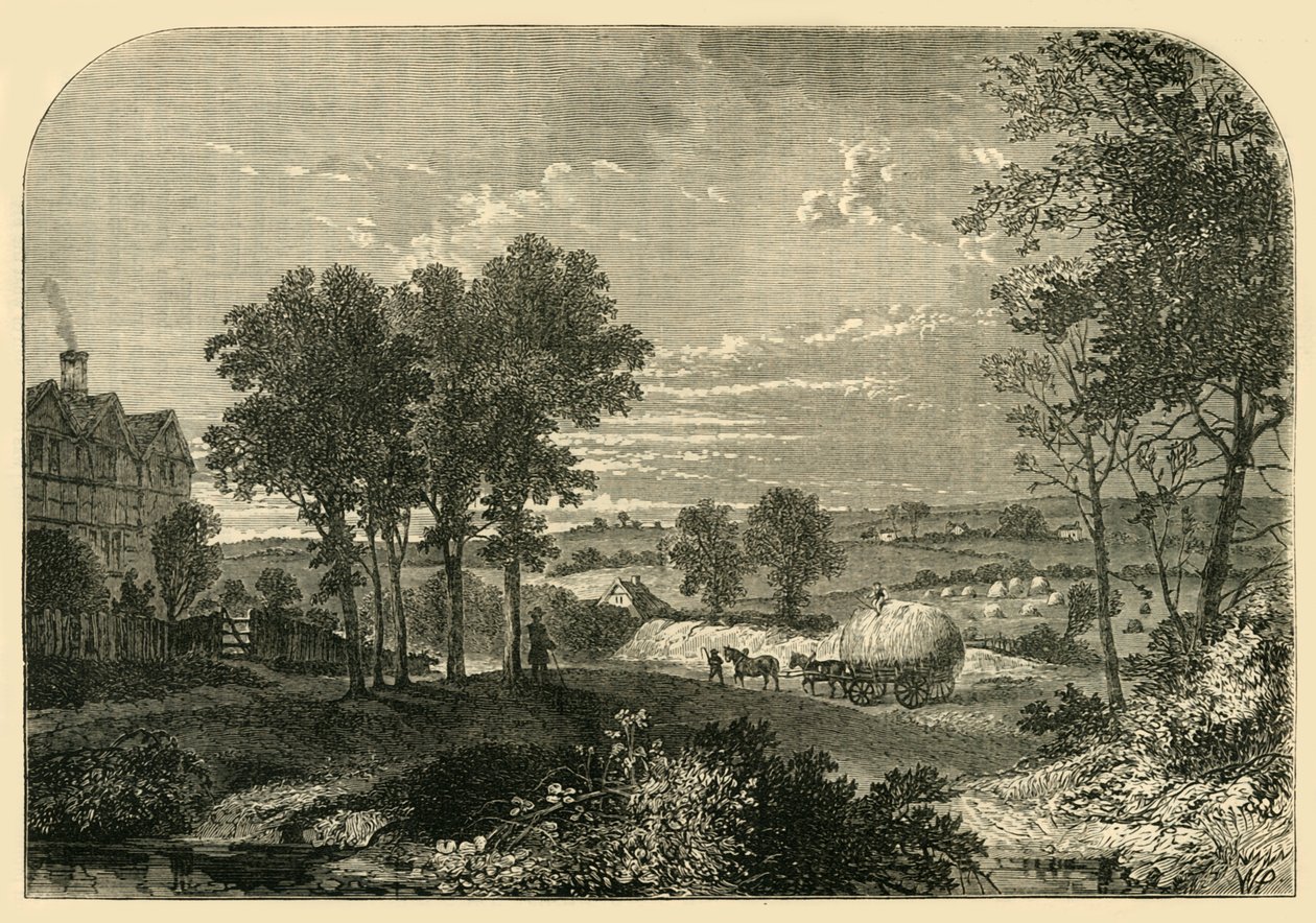 Widok z Moll Kings House, Hampstead, 1760, c1876. autorstwa Unbekannt