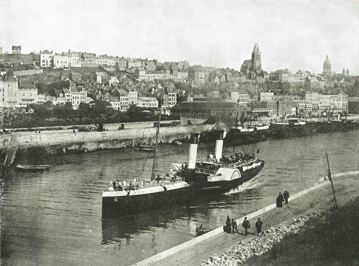 Widok z West Pier, Boulogne, Francja, 1895. autorstwa Unbekannt
