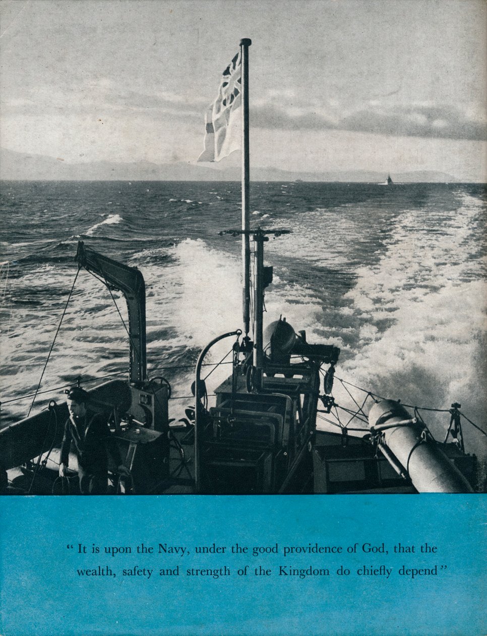 Widok z rufy brytyjskiego okrętu wojennego, ok. 1940 r. 1943 r. autorstwa Unbekannt