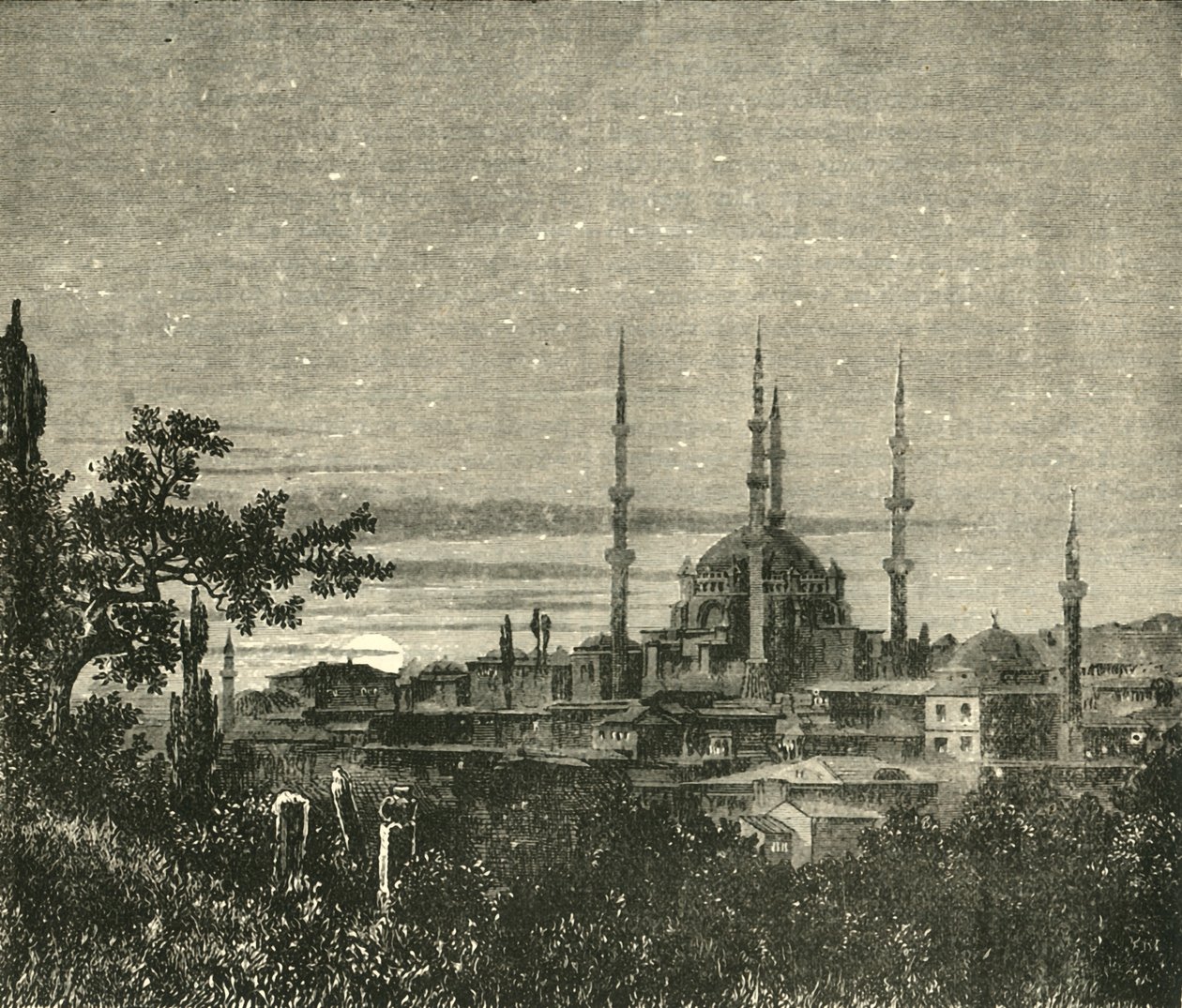 Widok w Adrianopolu - Meczet Selima II, 1890. autorstwa Unbekannt