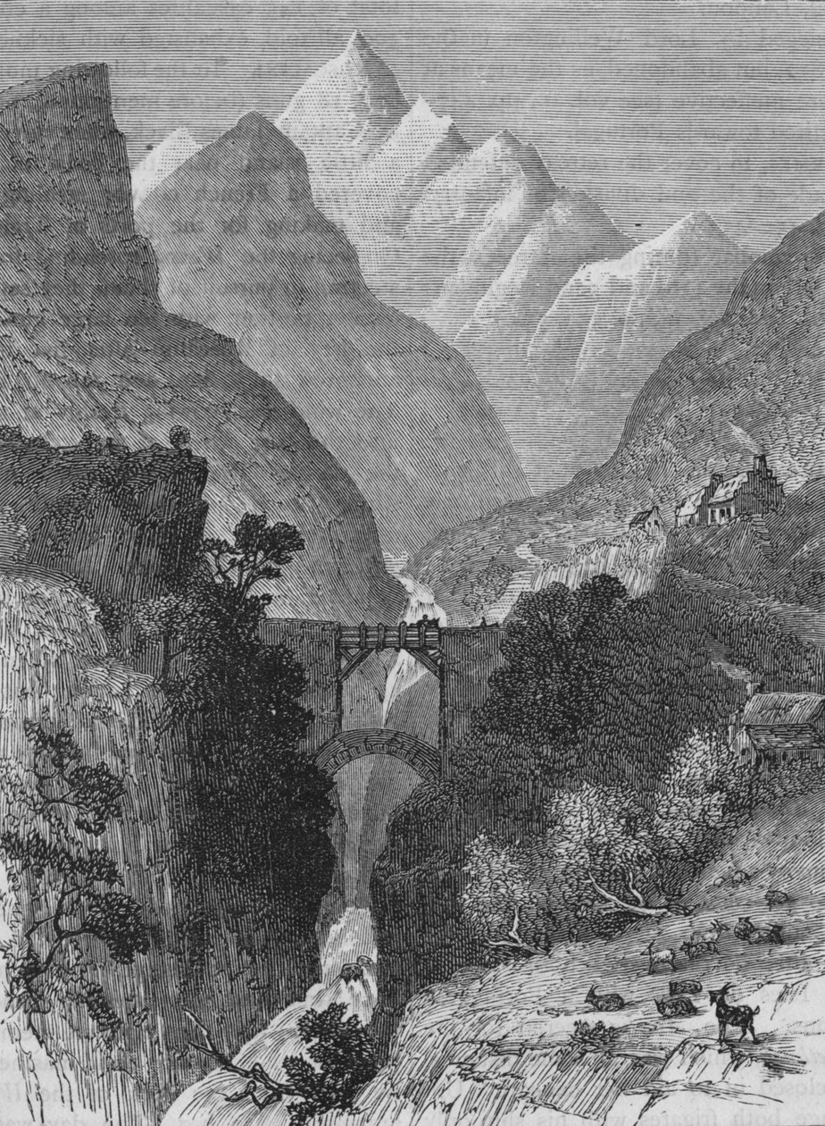 Widok w Pirenejach, ok. 1880 r. autorstwa Unbekannt