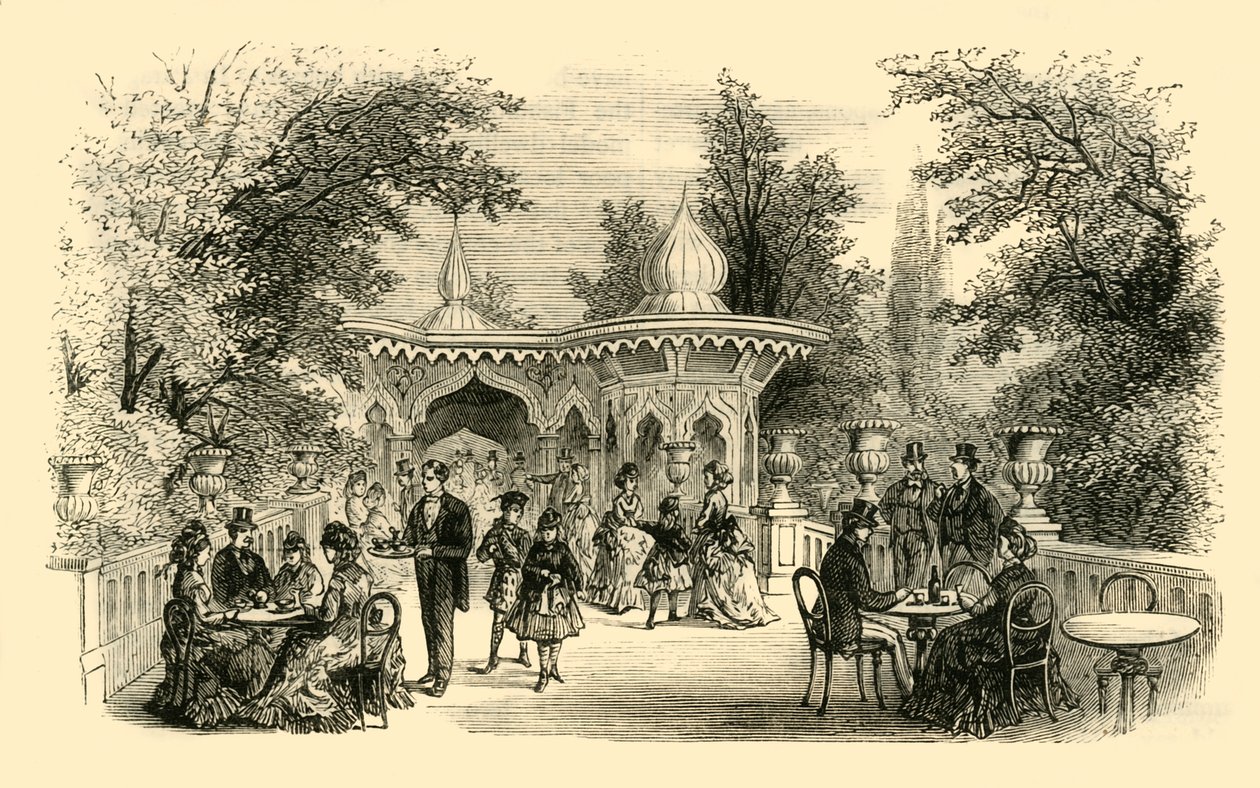 Widok w ogrodach Surrey, ok. 1878 r. autorstwa Unbekannt