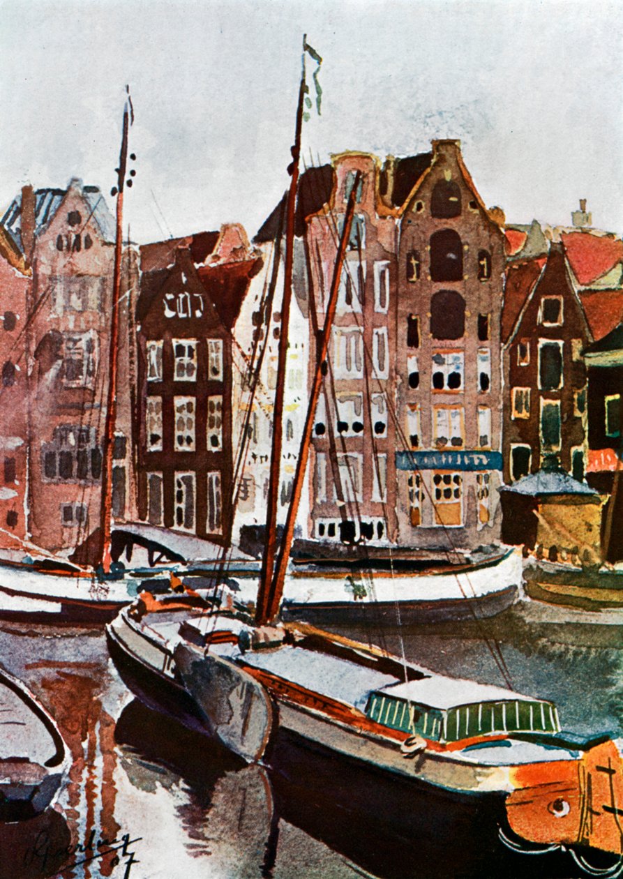 Widok Amsterdamu, 1907 1911-1912 autorstwa Unbekannt