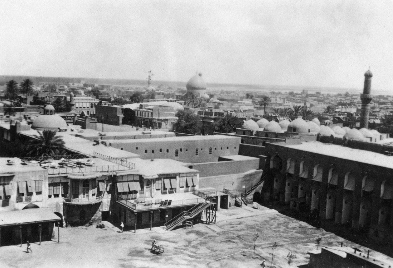 Widok Bagdadu z wieży blokowej, 31. brytyjski szpital ogólny, Mezopotamia, I wojna światowa, 1918 autorstwa Unbekannt