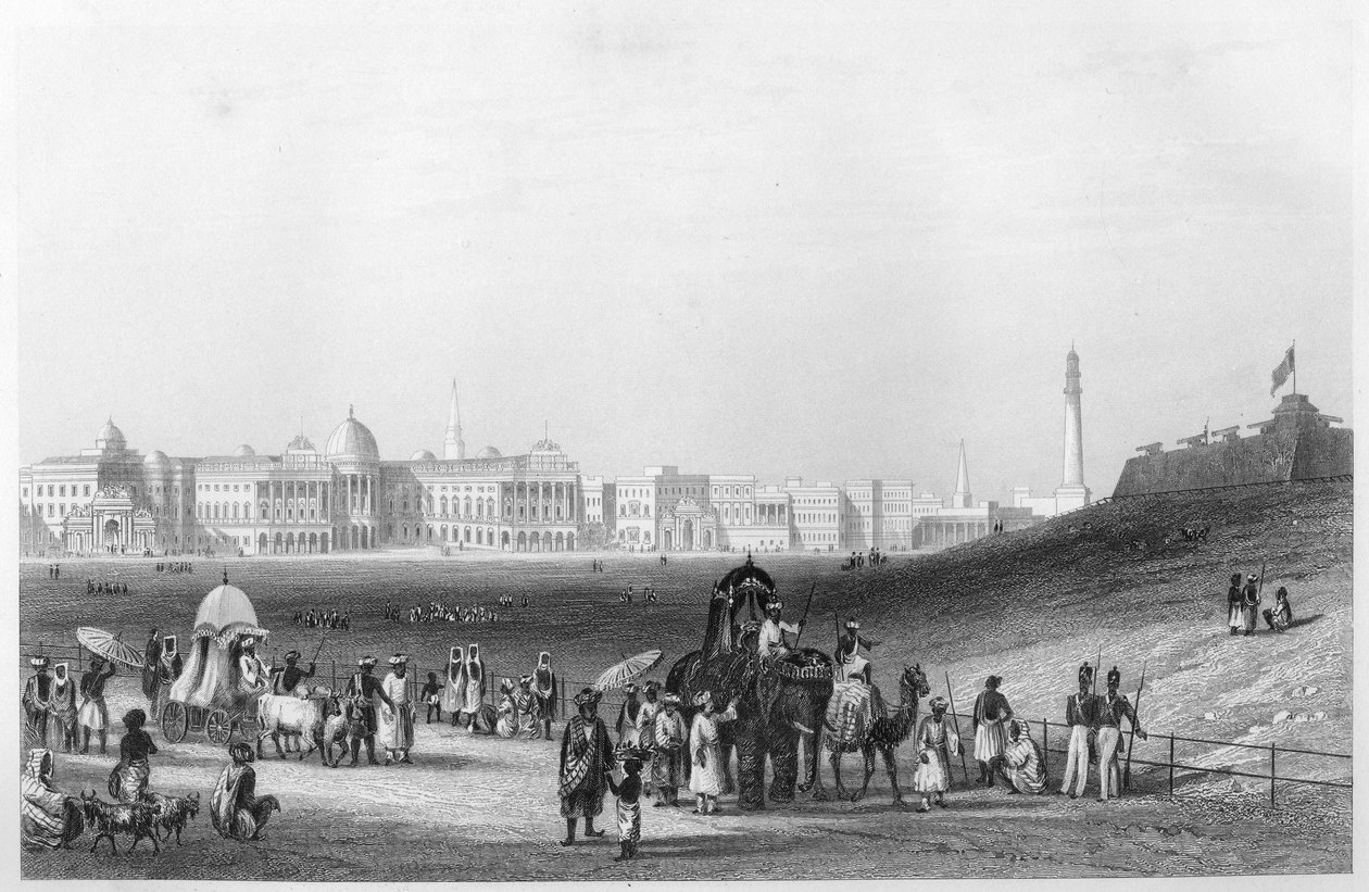 Widok Kalkuty z Esplanady, ok. 1860 r. autorstwa Unbekannt