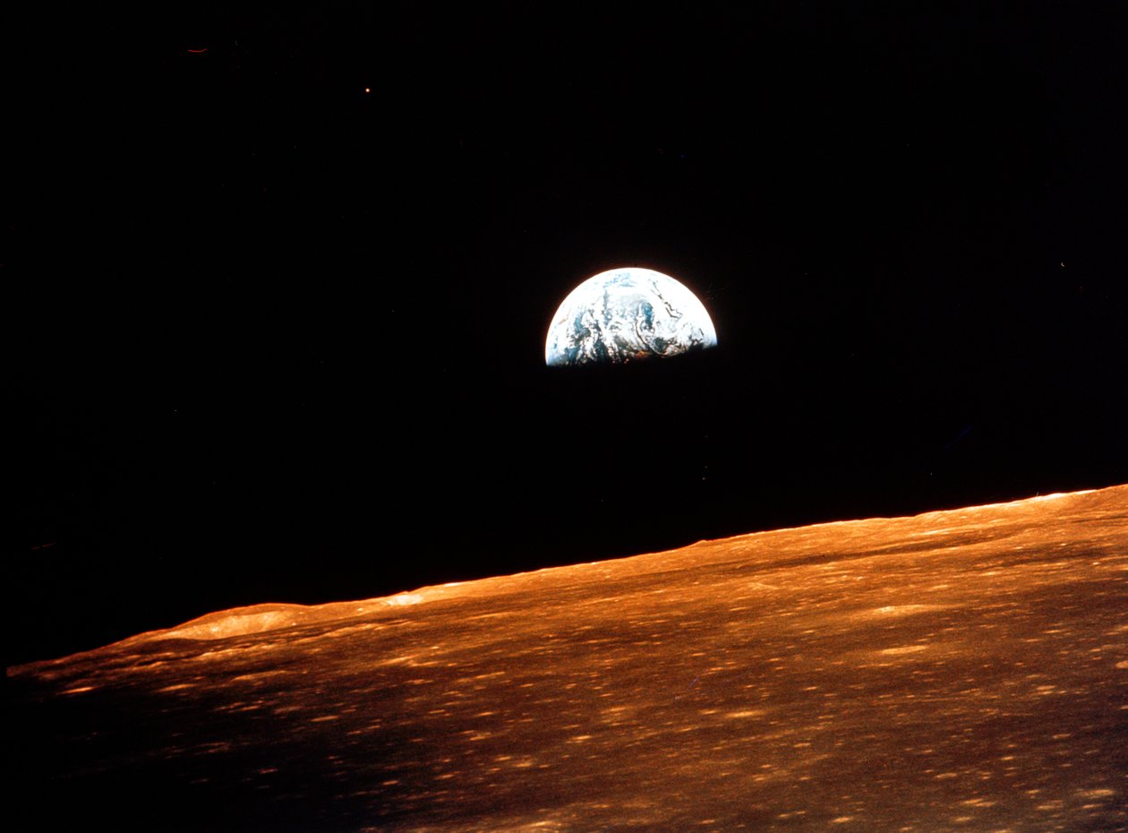 Widok Ziemi z Apollo 10 krążącego wokół Księżyca, 1969 autorstwa Unbekannt