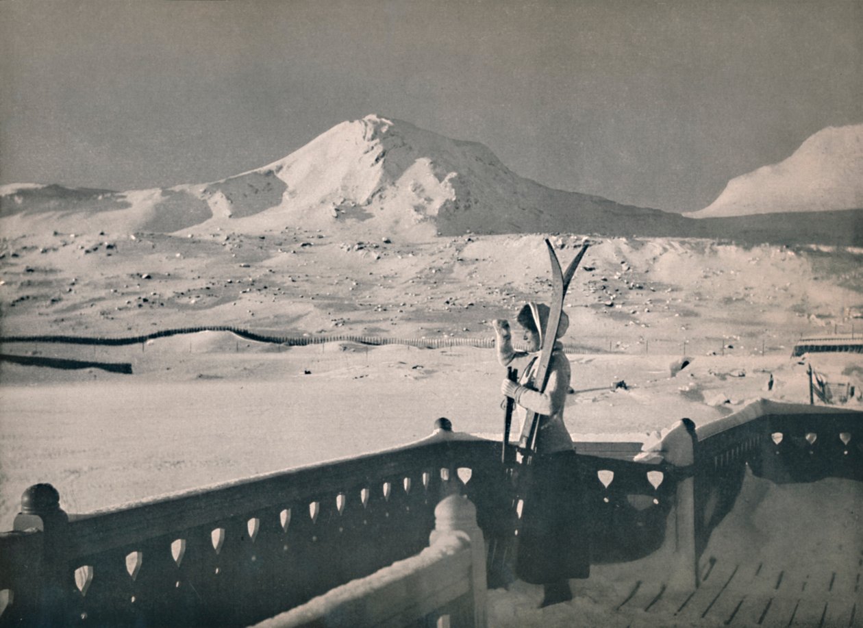 Widok Finse, Bergen Railway, 1914. autorstwa Unbekannt
