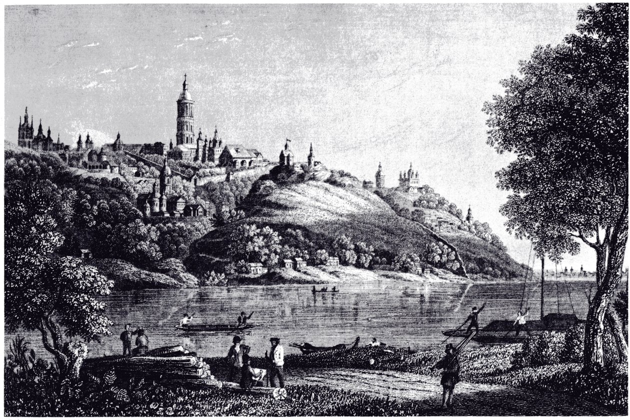 Widok na Kijów, 1835 autorstwa Unbekannt