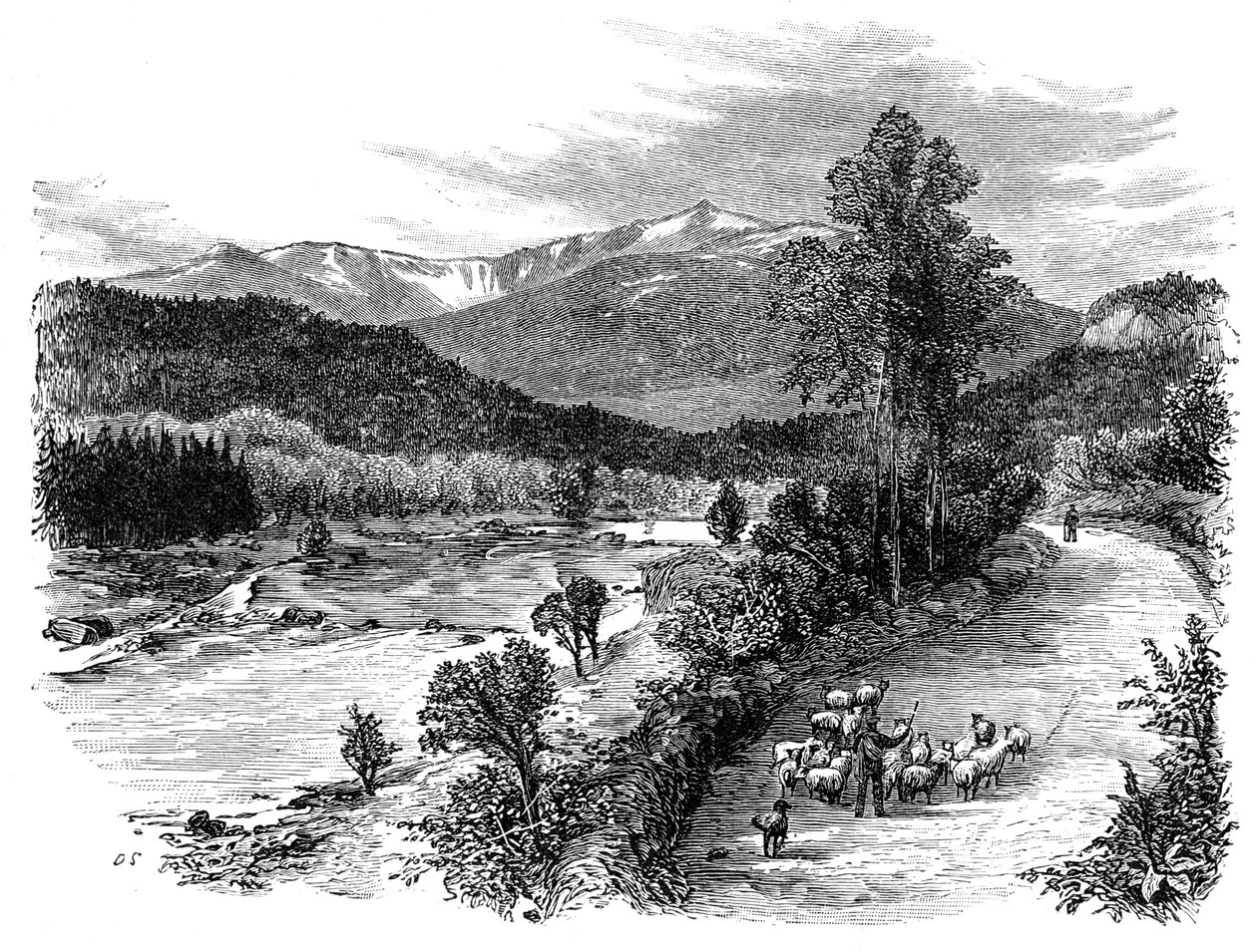 Widok Lochnagar, Szkocja, 1900 autorstwa Unbekannt