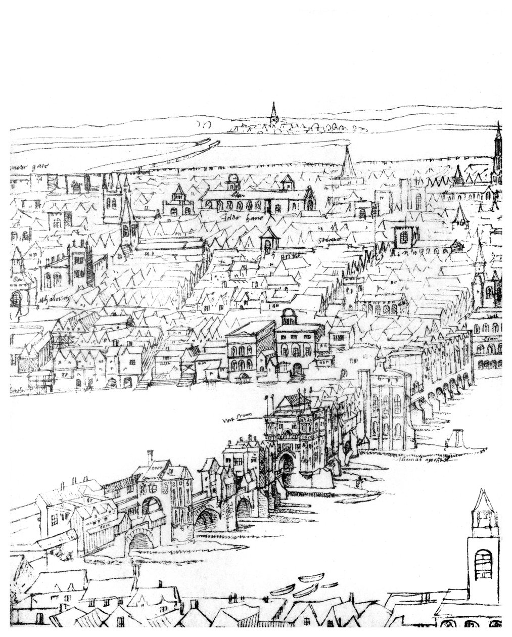 Widok na Londyn, XVI wiek 1886 autorstwa Unbekannt