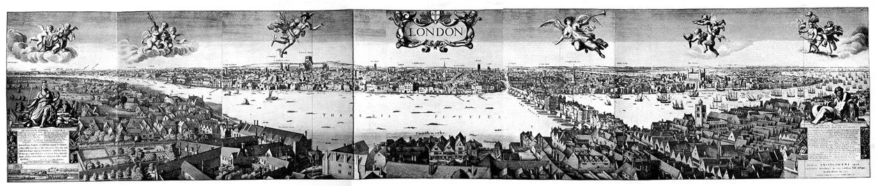 Widok Londynu, ok. 1650, XIX w. autorstwa Unbekannt