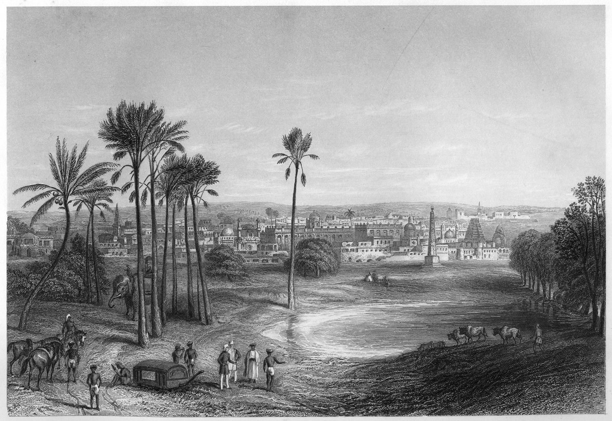 Widok Madrasu, Indie, ok. 1860 r. autorstwa Unbekannt