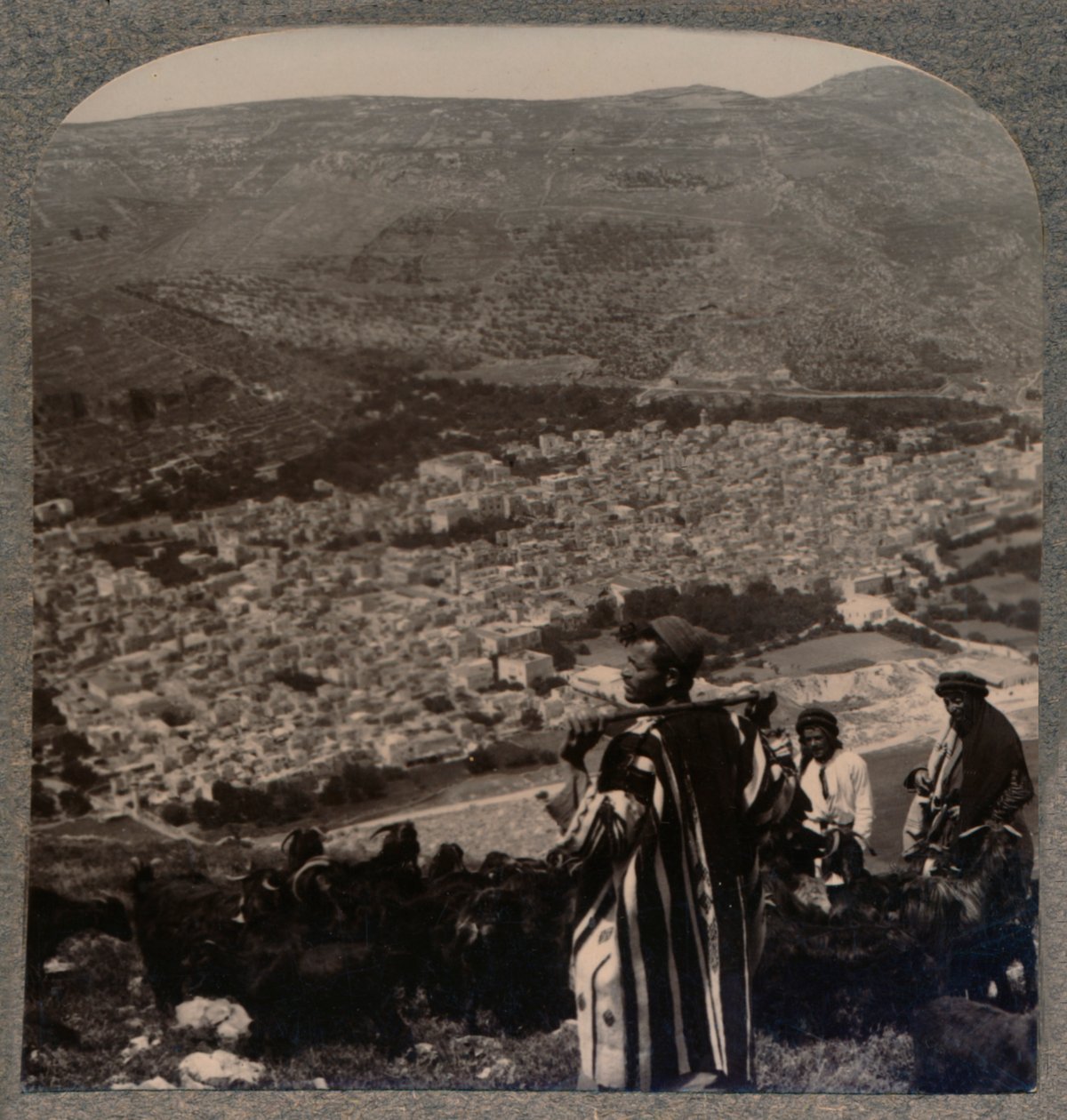 Widok Nablus, ok. 1900 autorstwa Unbekannt