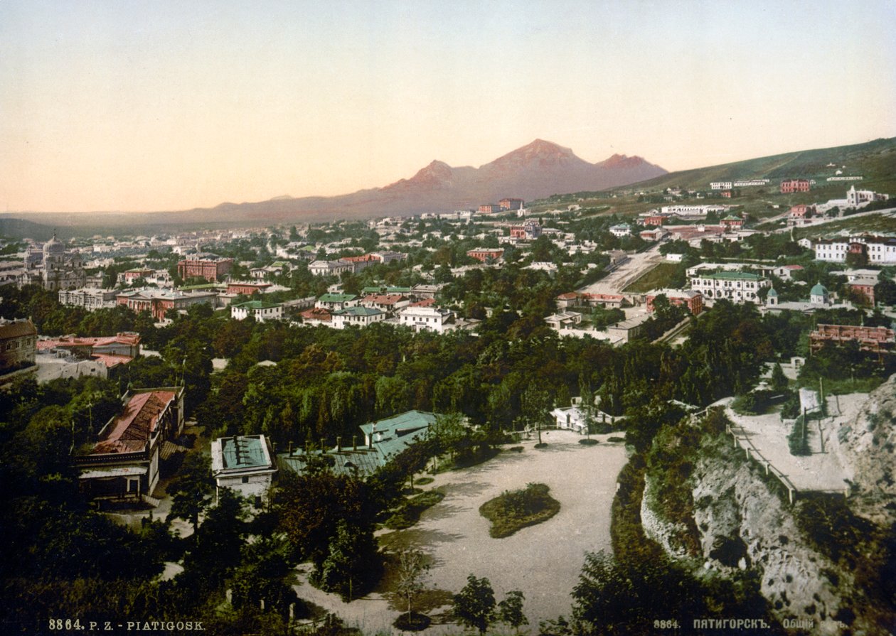 Widok Piatigorska, Rosja, 1895 autorstwa Unbekannt