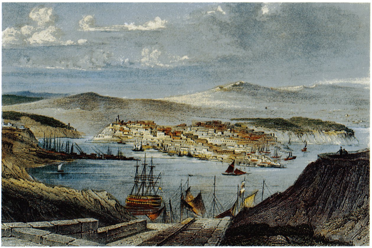 Widok na Sewastopola, ok. godz. 1850 autorstwa Unbekannt