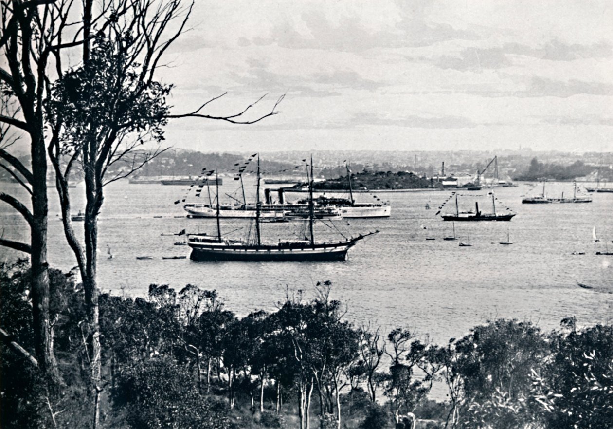 Widok na port w Sydney z North Shore, nr 1, ok. 1900. autorstwa Unbekannt