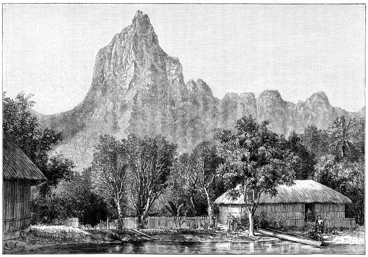 Widok Tahiti, 1898 autorstwa Unbekannt