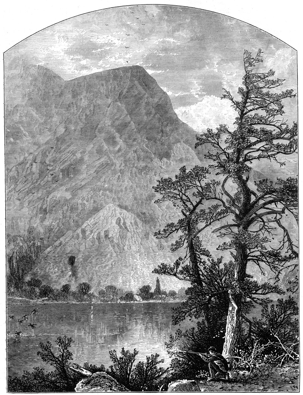 Widok ostrogi Gór Błękitnych, Delaware Water Gap, New Jersey, USA, 1877 autorstwa Unbekannt